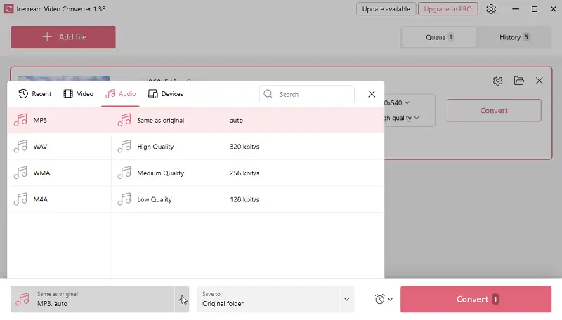 How to convert 3GP to MP3 2